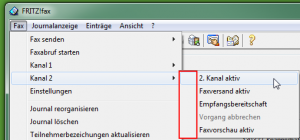 FRITZfax - Zweiter Kanal