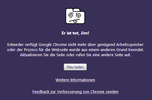 Google Chrome - Er ist tot, Jim!