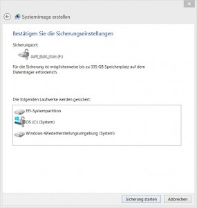 Windows Systemabbildsicherung als Backup mit Bordmitteln erstellen [4]