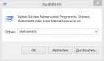 Windows "Senden An" - Shellaufruf